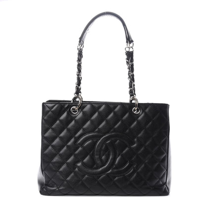 Chanel Caviar Quilted Grand Shopping Tote GST Black 1 of 9
