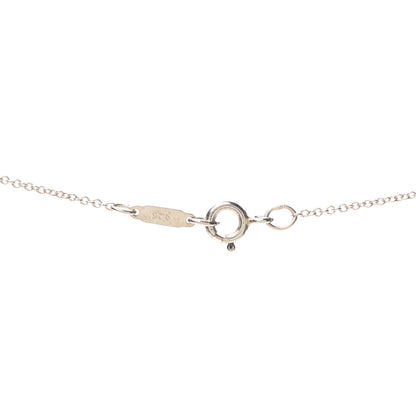Tiffany Sterling Silver Pearl Nature Rose Pendant Necklace 5 of 5