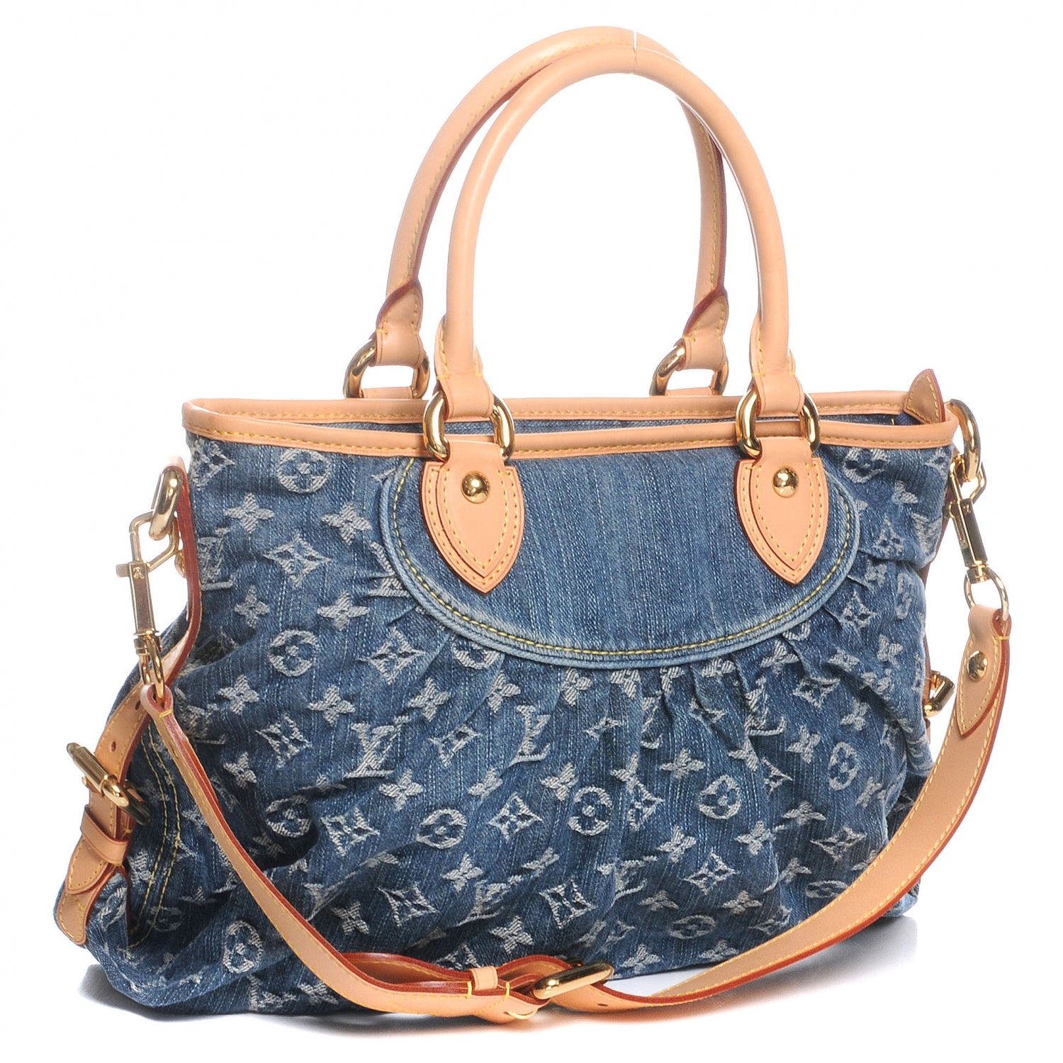 Louis Vuitton Denim Neo Cabby MM Blue 3 of 8