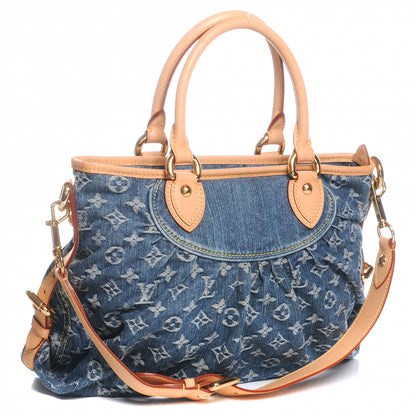 Louis Vuitton Denim Neo Cabby MM Blue 3 of 8