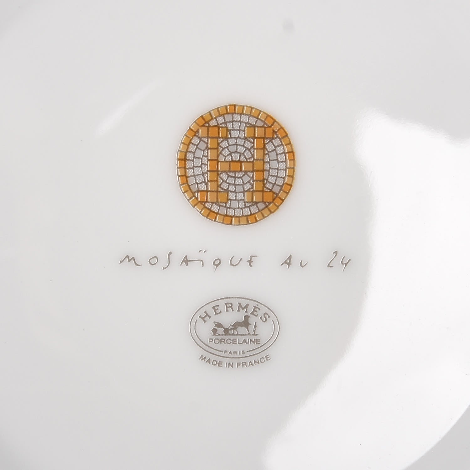 Hermes Porcelain Mosaique au 24 Mug Gold 5 of 6