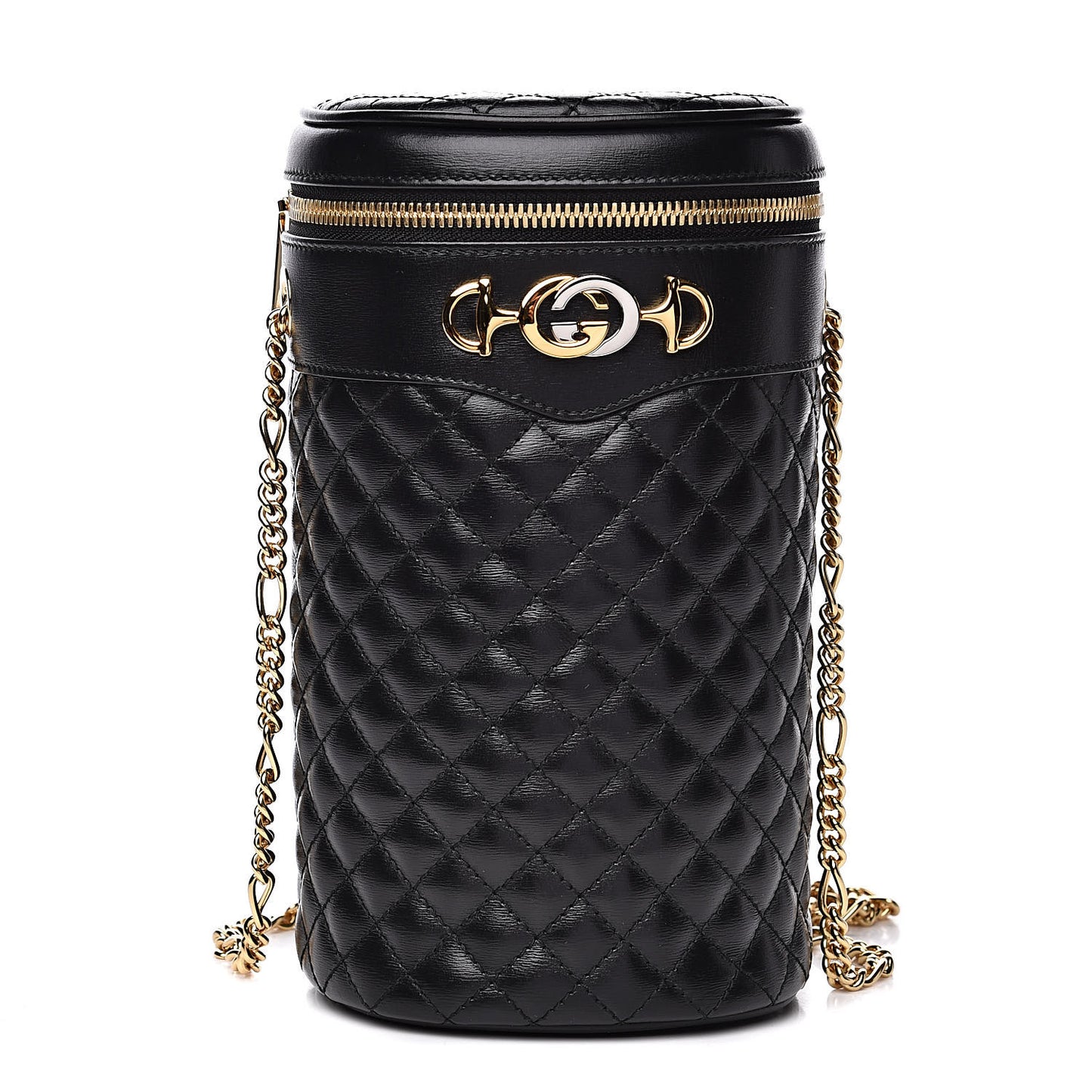Calfskin Trapuntata Zumi Belt Bag Black