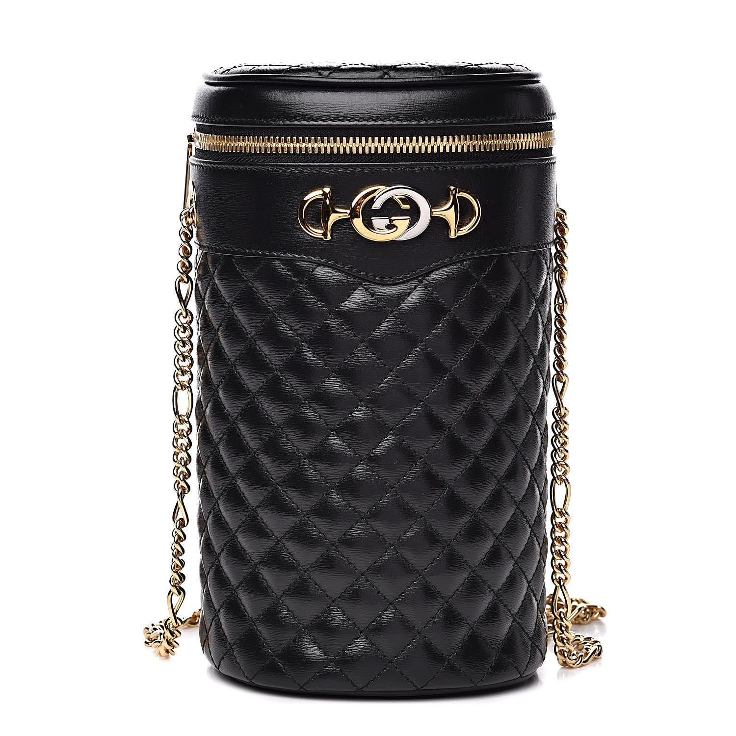 Gucci Calfskin Trapuntata Zumi Belt Bag Black 1 of 10