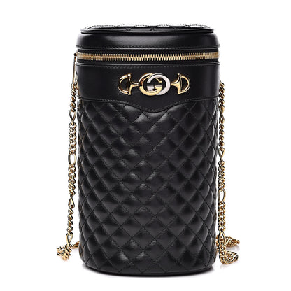 Gucci Calfskin Trapuntata Zumi Belt Bag Black 1 of 10