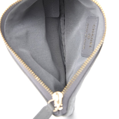 Chanel Caviar Quilted Small Cosmetic Case Grey 5 of 8