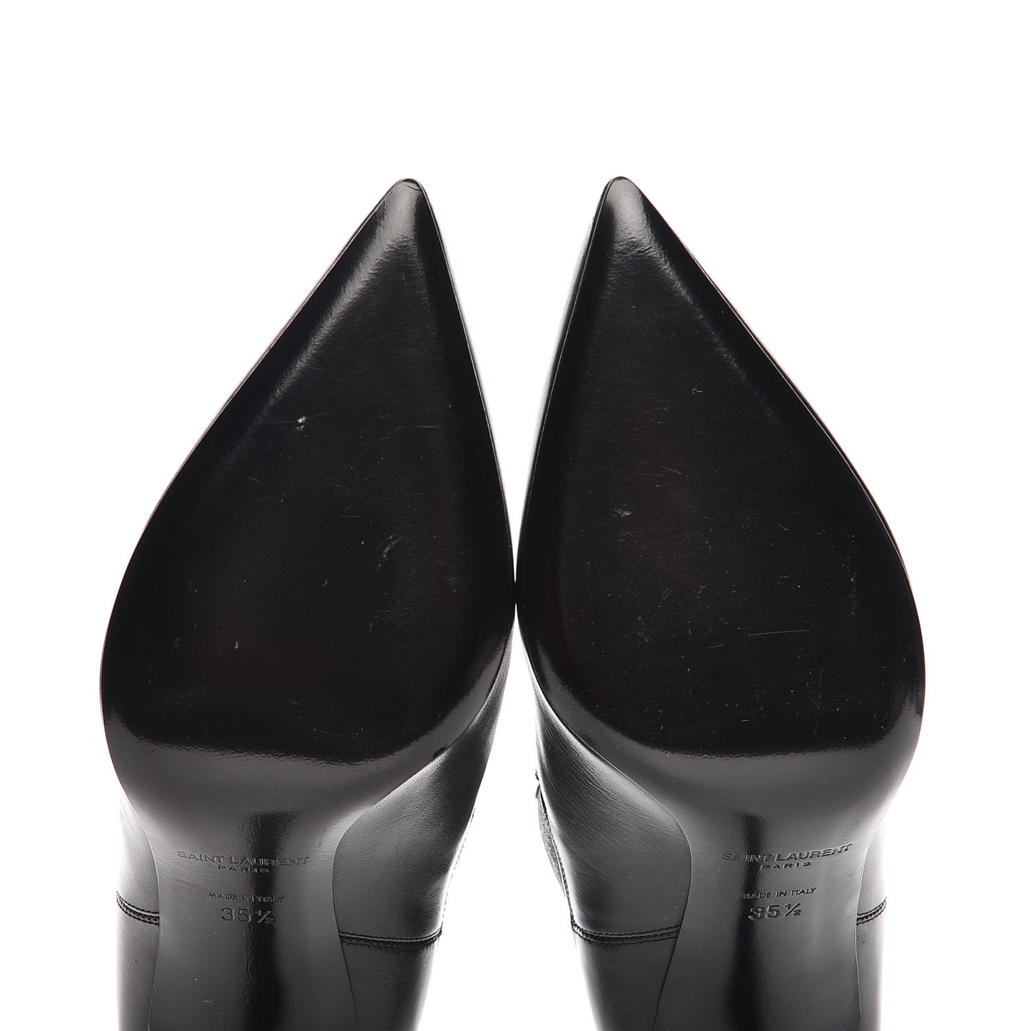 Calfskin Classic Paris Ela 80 Ankle Boots 35.5 Black