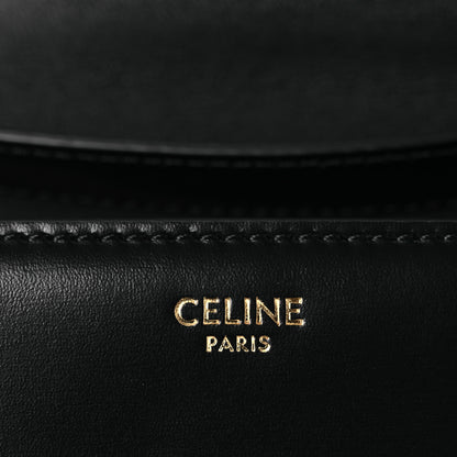 Celine Shiny Calfskin Teen Triomphe Black 6 of 14
