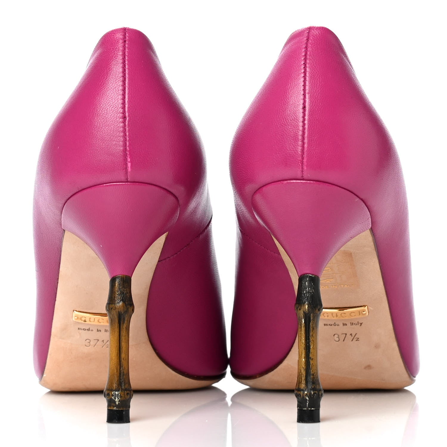 Gucci Malaga Kid Kristen Bamboo Pumps 37.5 Bright Bougainville 8 of 24