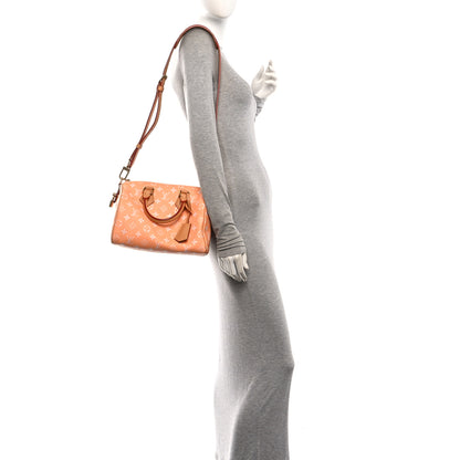 Louis Vuitton Calfskin Monogram Speedy P9 Bandouliere 25 Summer Peach 2 of 11