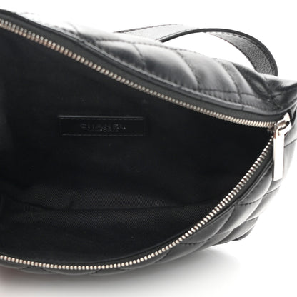 Chanel Lambskin Quilted Waist Belt Bag Black 5 of 11