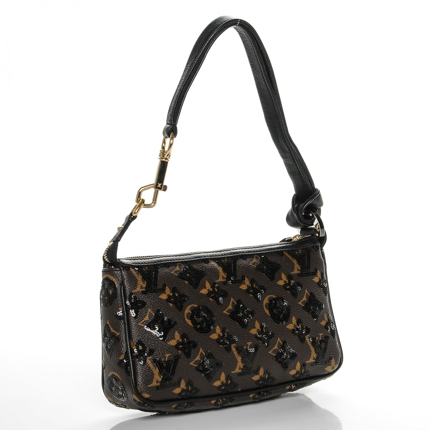 Monogram Sequins Eclipse Pochette Noir