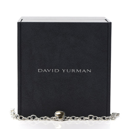 David Yurman Sterling Silver 18K Yellow Gold Cable Cookie Classic Heart Charm Bracelet 5 of 5