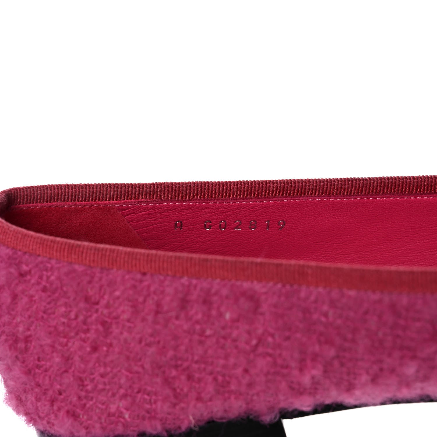 Chanel Tweed Patent Cap Toe Ballerina Flats 39 Pink Black 8 of 12