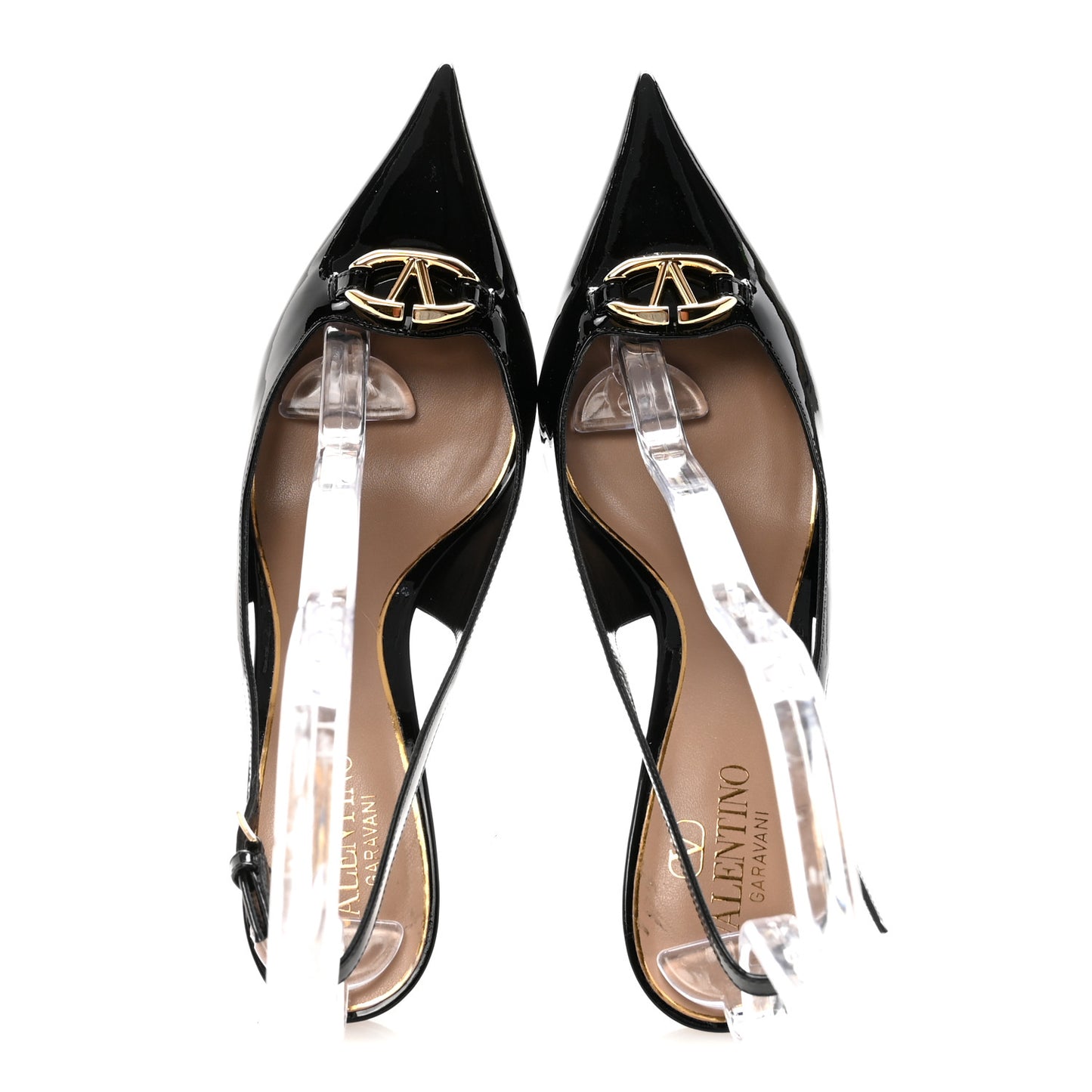 Patent Signature Vlogo Slingback 65mm Pumps 38.5 Black