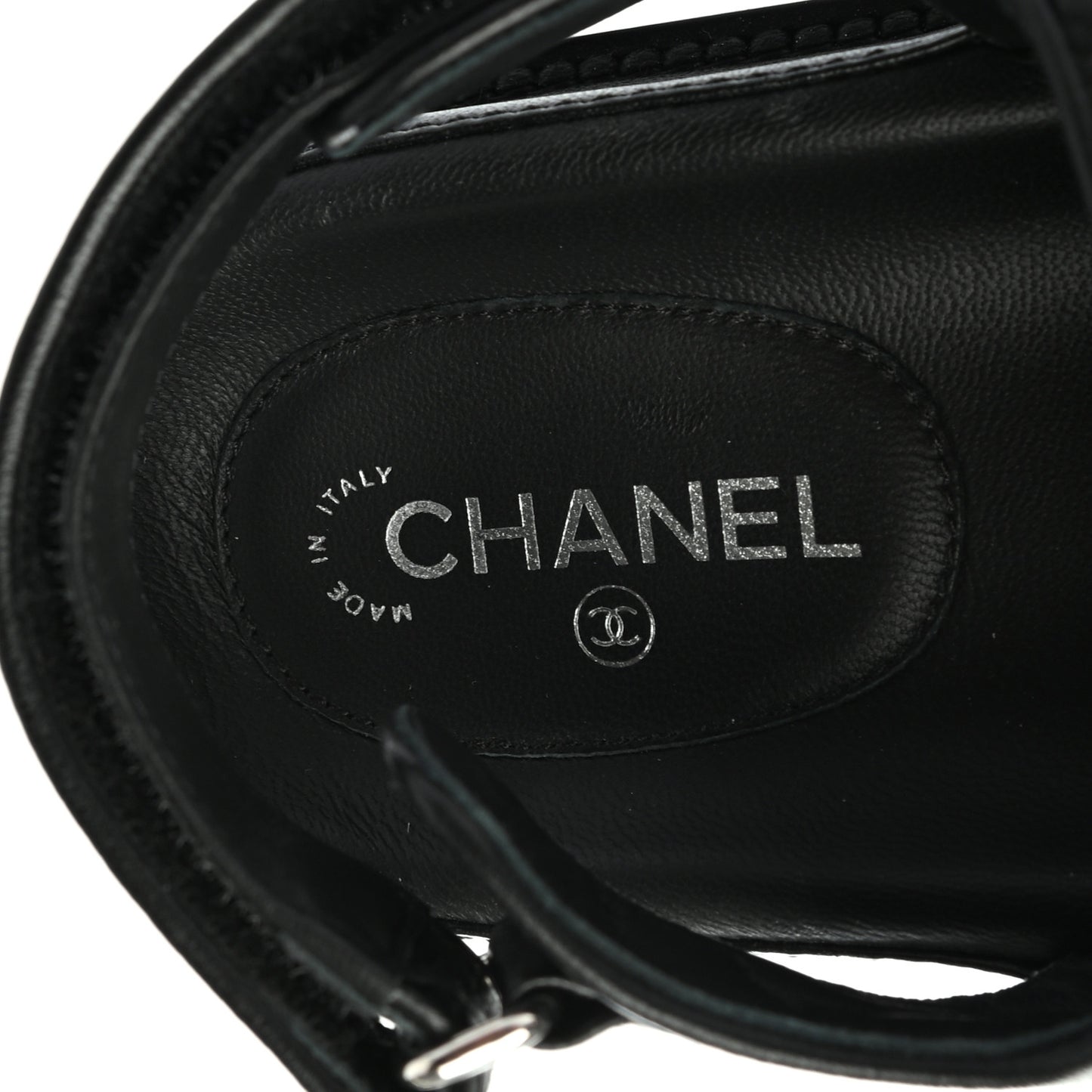Lambskin Quilted Velcro Dad Sandals 37 So Black