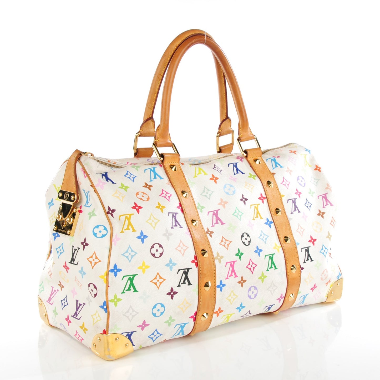 Monogram Multicolor Keepall 45 White