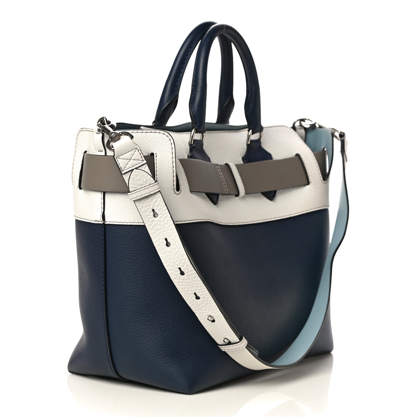 Soft Grain Calfskin Medium Belt Bag Regency Blue