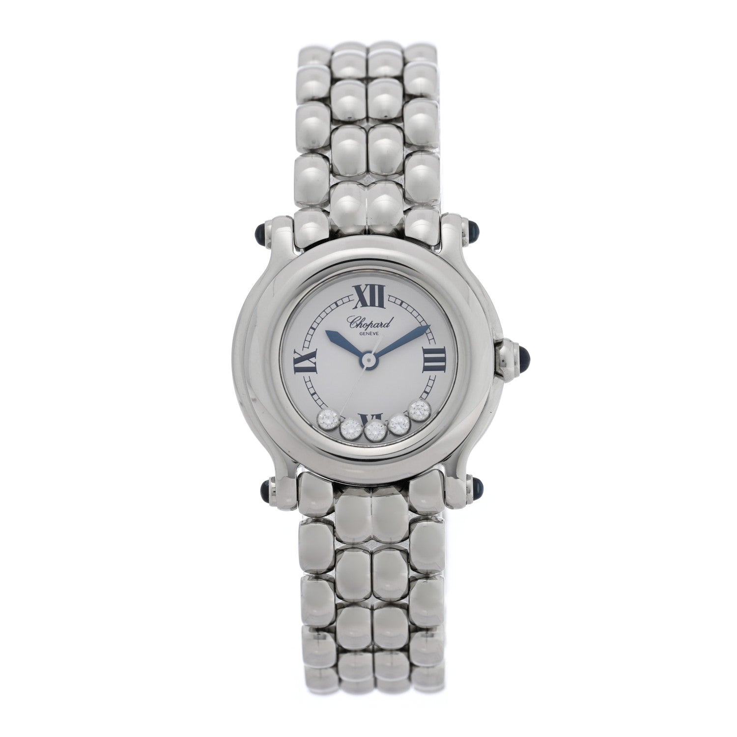 Chopard Stainless Steel 5 Diamond 26mm Happy Sport Quartz Watch 1 of 4