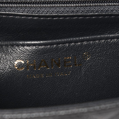 Chanel Caviar Quilted Mini Square Flap Dark Grey 6 of 8