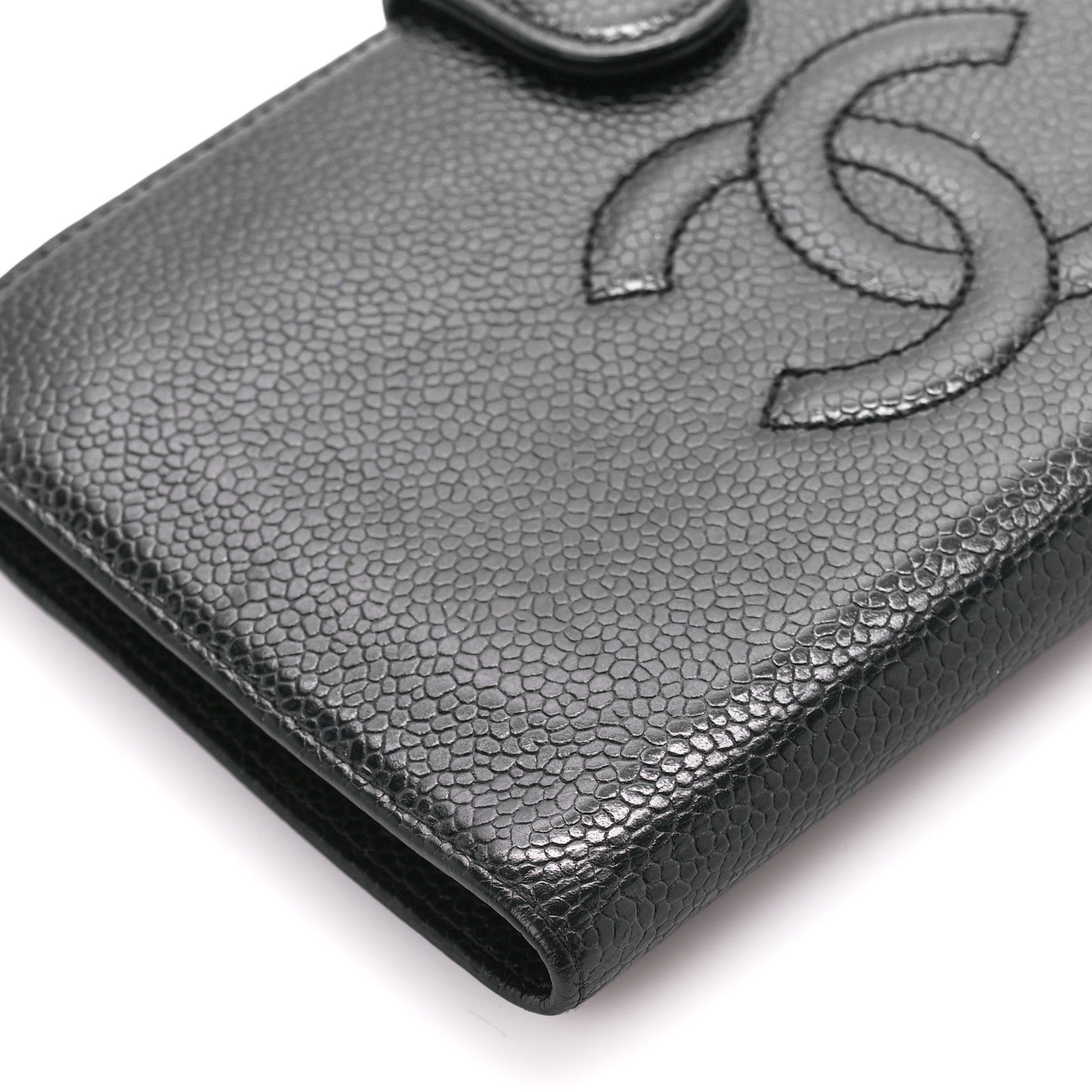 Chanel Caviar Timeless CC Zipped Pocket Wallet Black 13 of 14