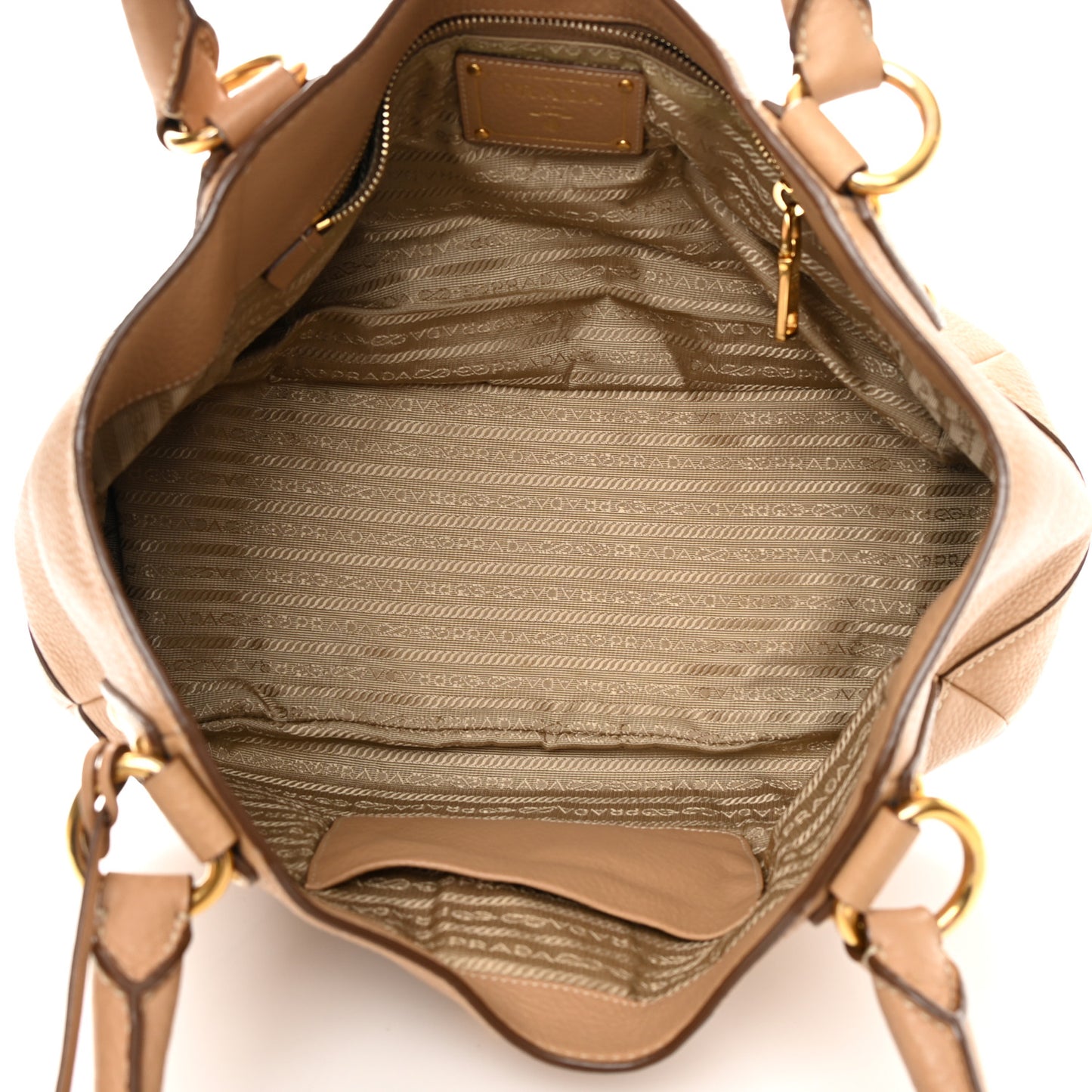Vitello Daino Pushlock Tote Sughero