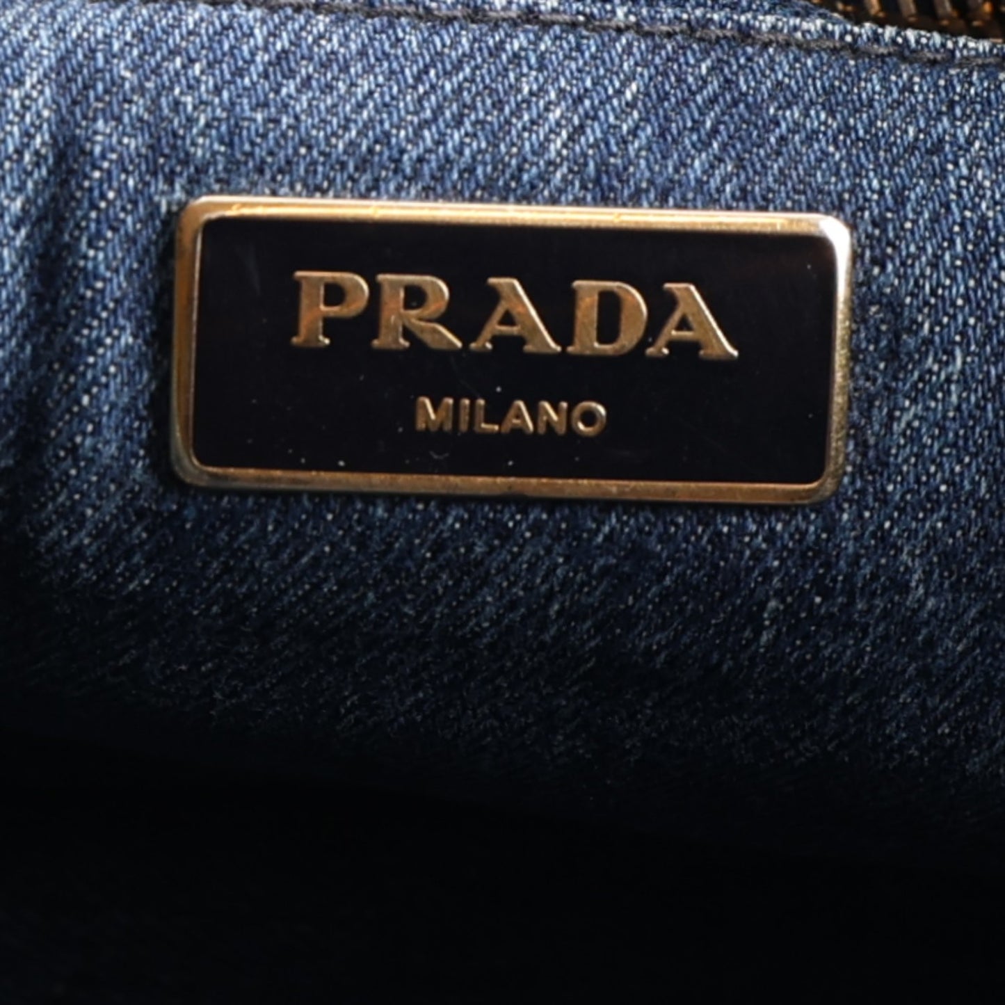 Denim Logo Tote Avio