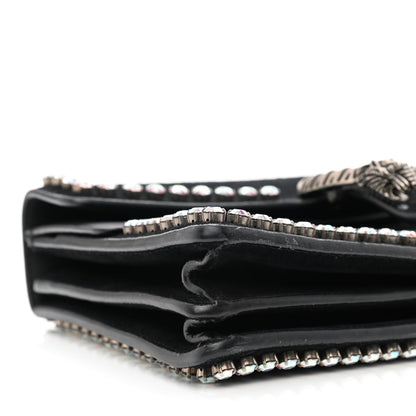 Gucci Suede Crystal Small Dionysus Shoulder Bag Black 9 of 11
