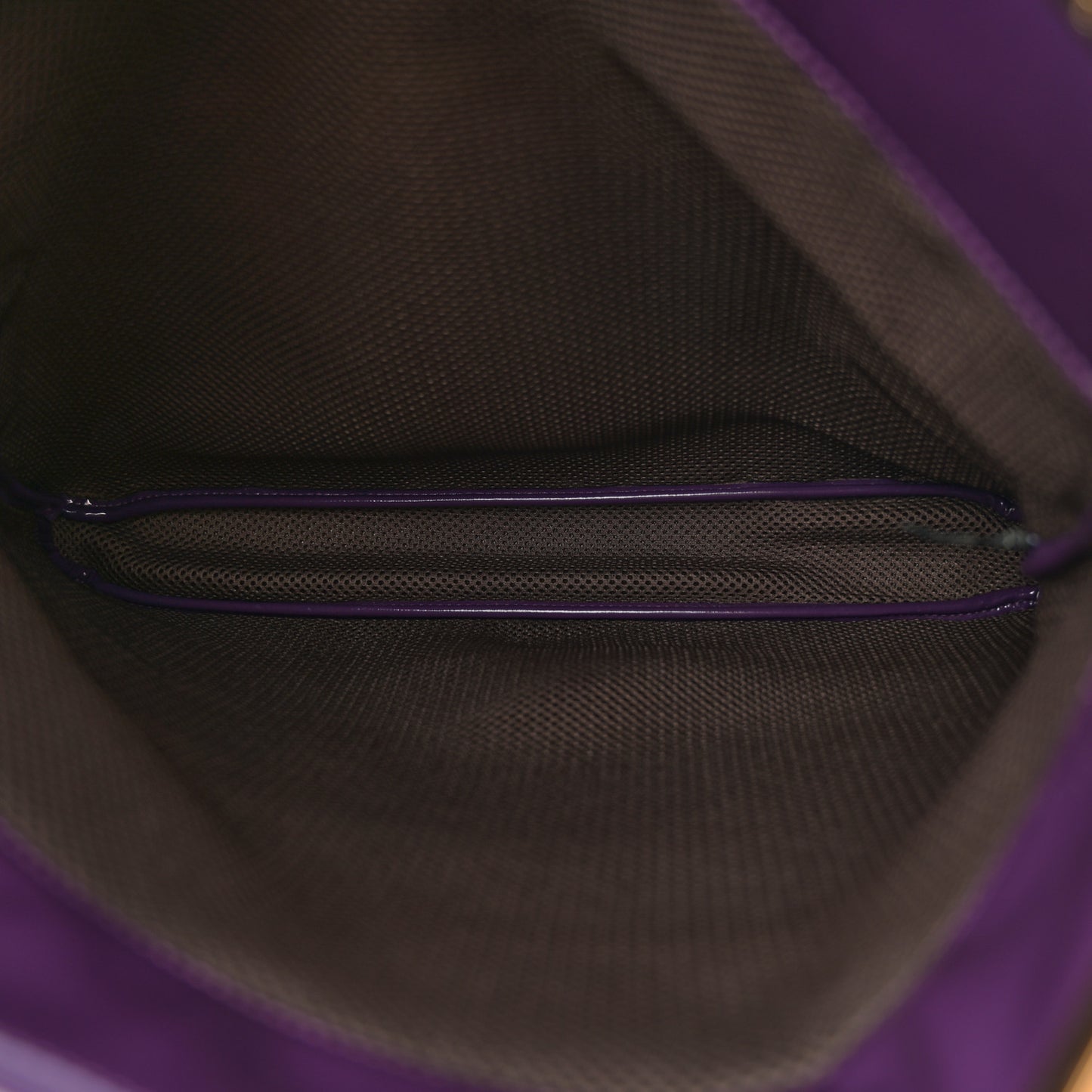 Patent FF 1974 Embossed Medium Shopping Flap Bag Purple