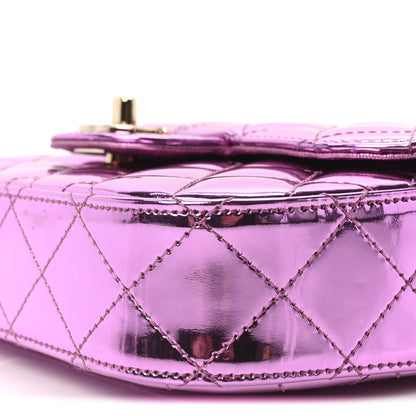 Chanel Mirror Calfskin Metallic Calfskin Quilted Hollywood Boulevard Flap With Coin Purse Light Purple 11 of 11