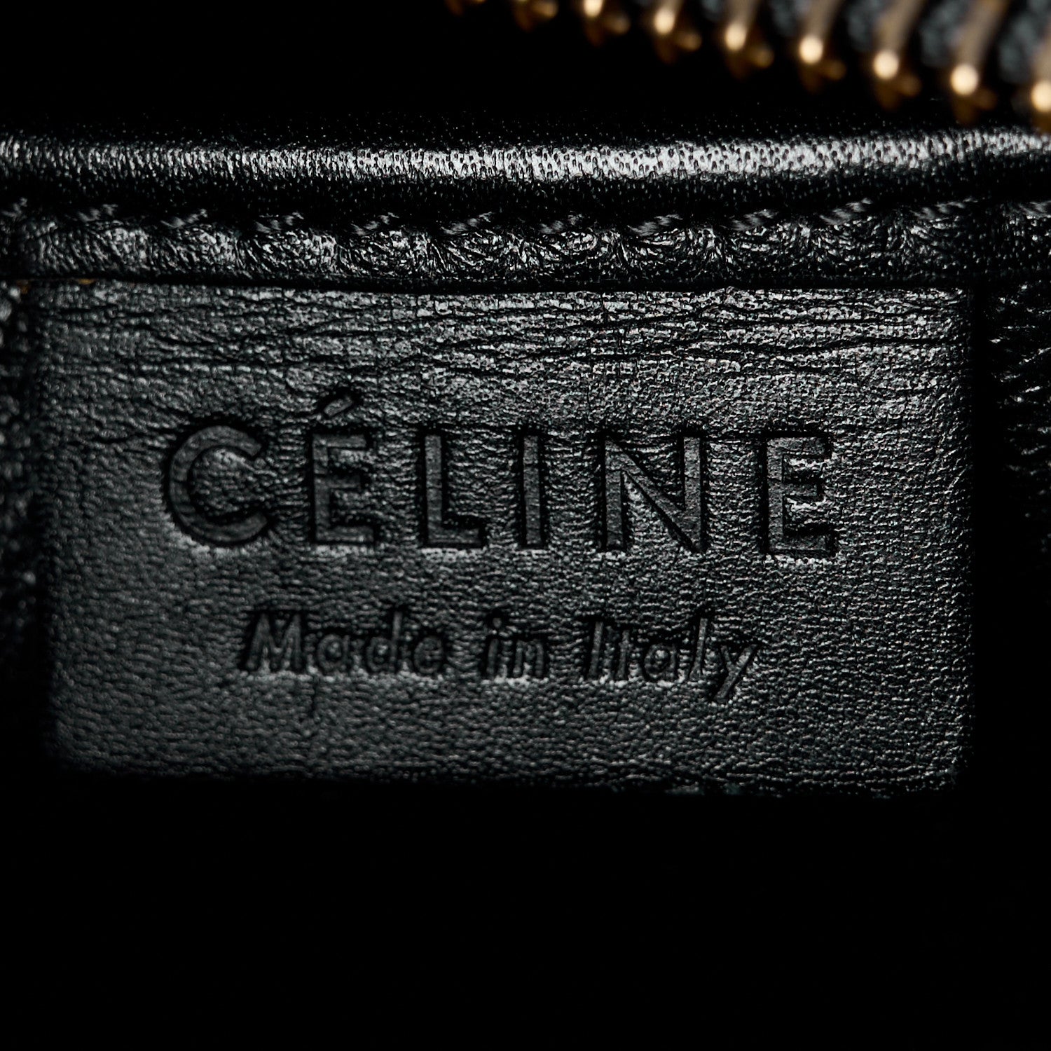 Celine Elephant Calfskin Nano Tri-Color Luggage Yellow Black 6 of 15