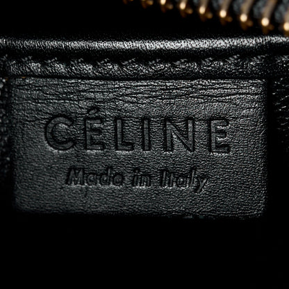 Celine Elephant Calfskin Nano Tri-Color Luggage Yellow Black 6 of 15