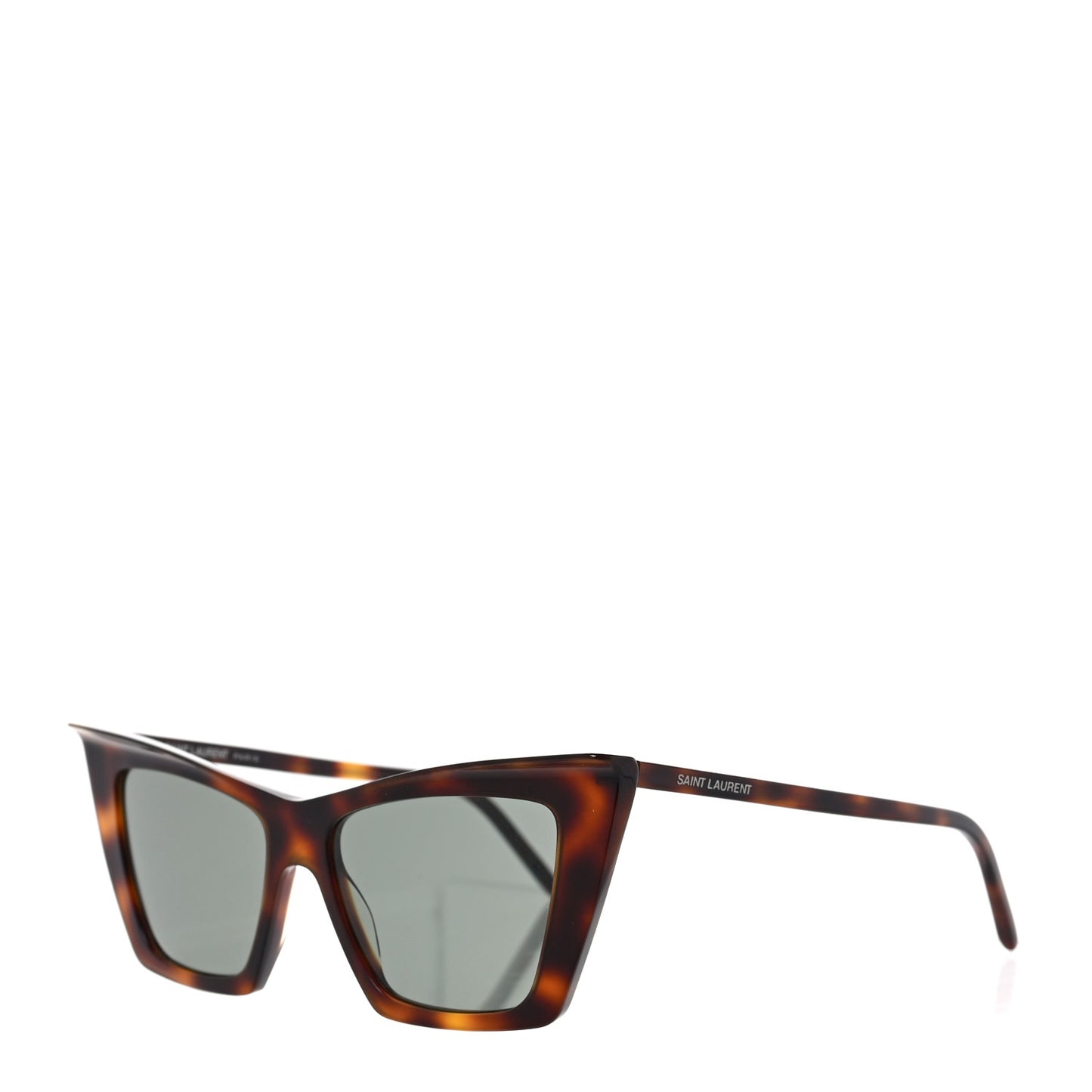 Acetate SL 372 Cat Eye Sunglasses Havana Green