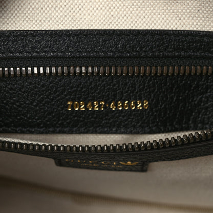 Gucci X ADIDAS Crystal Vintage Monogram Textured Dollar Calfskin Web Trefoil Logo Small Messenger Bag Bright Splash Off White Black 7 of 9
