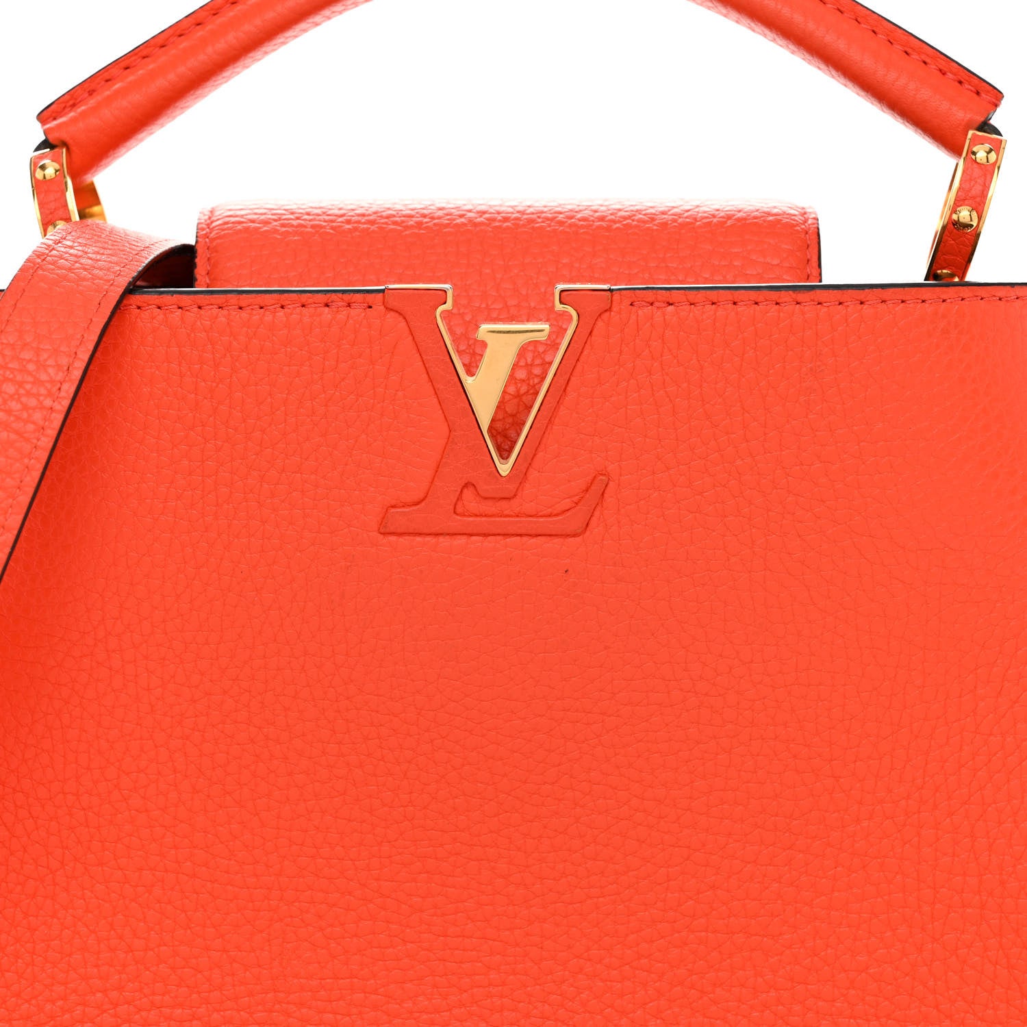 Louis Vuitton Taurillon Capucines BB Tonic Orange 7 of 12