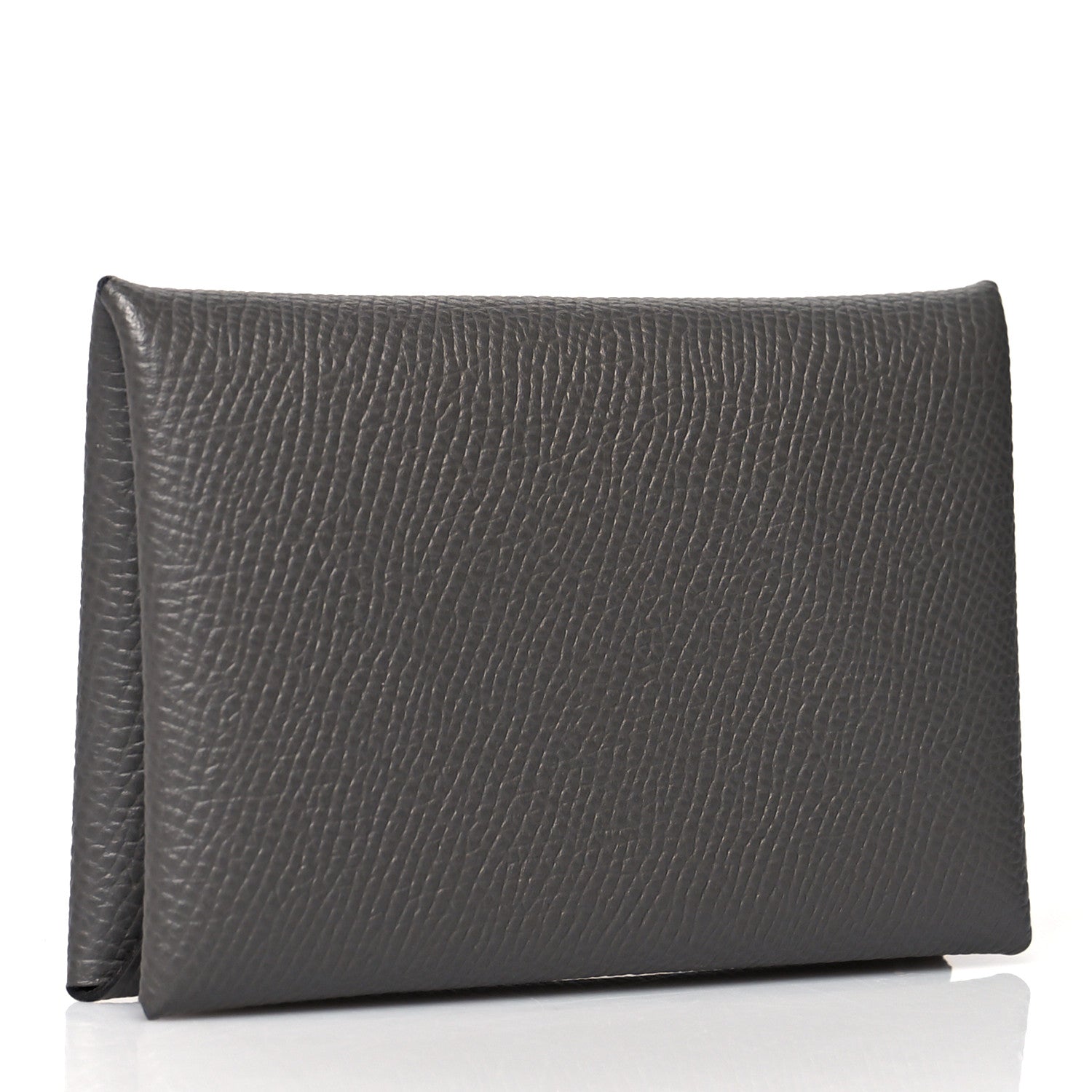 Hermes Epsom Calvi Duo Card Case Gris Meyer 3 of 8