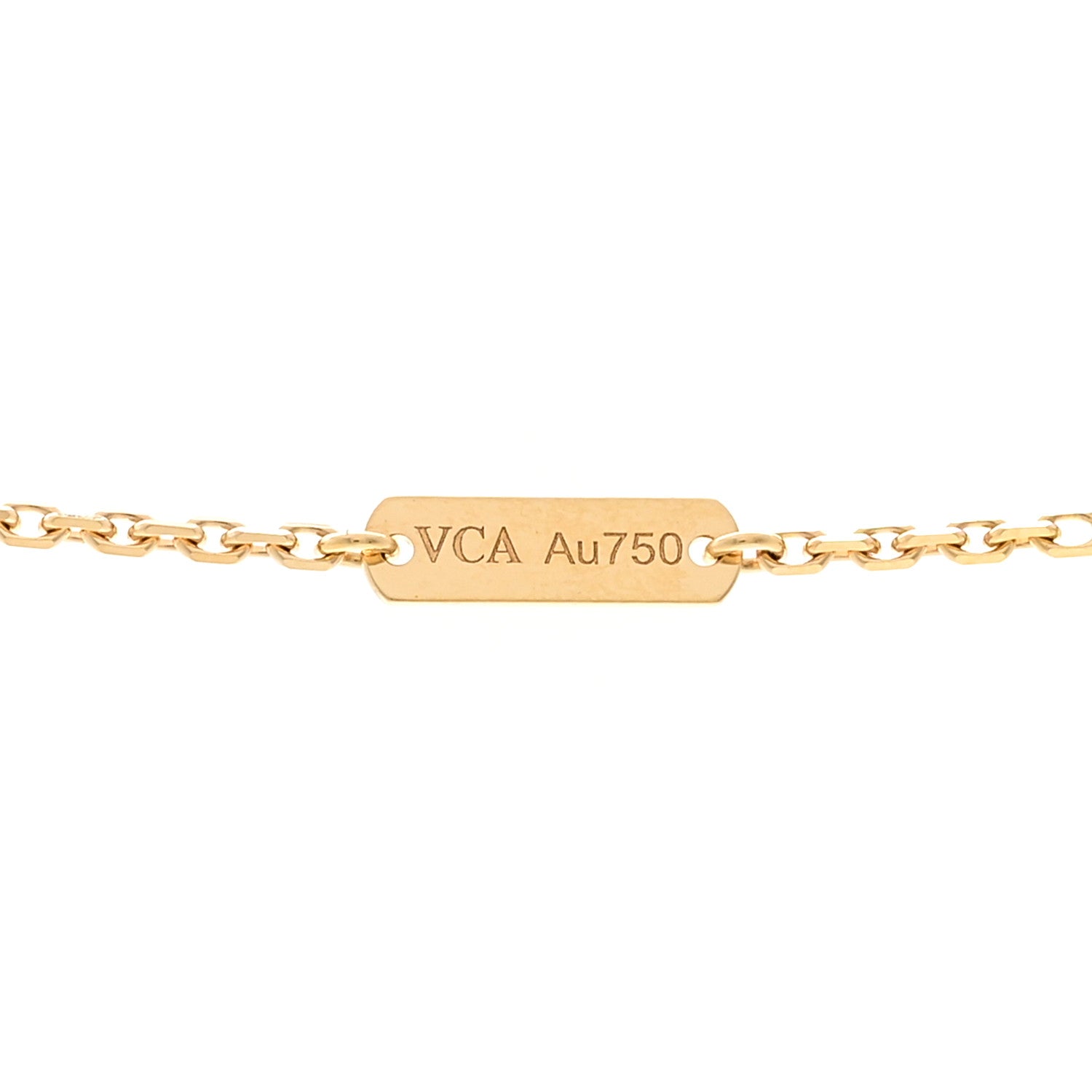 Van Cleef & Arpels 18K Yellow Gold Diamond Celestial Blue Sevres Porcelain Vintage Alhambra Pendant Necklace 5 of 5