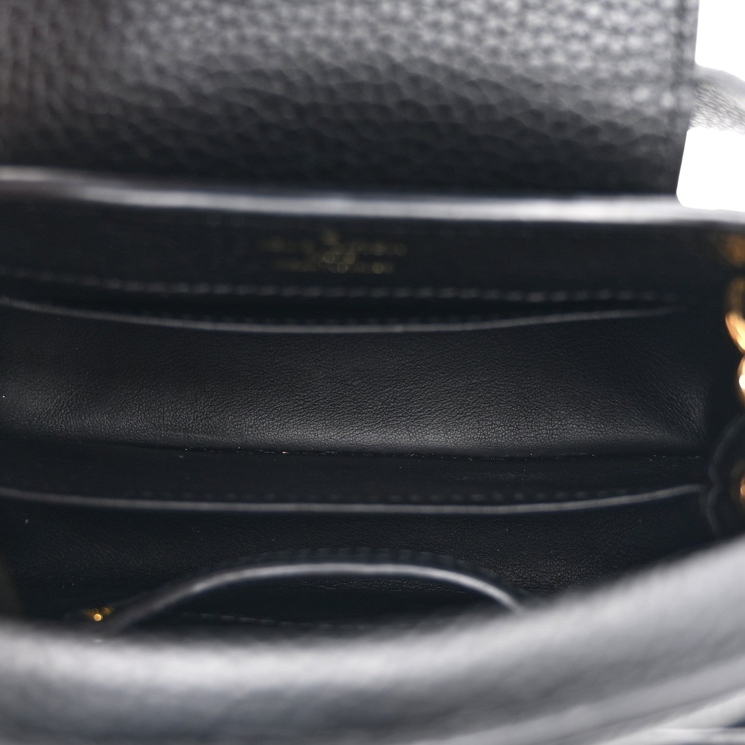 Louis Vuitton Taurillon Mini Capucines Black 5 of 9