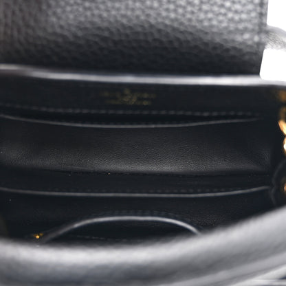 Louis Vuitton Taurillon Mini Capucines Black 5 of 9