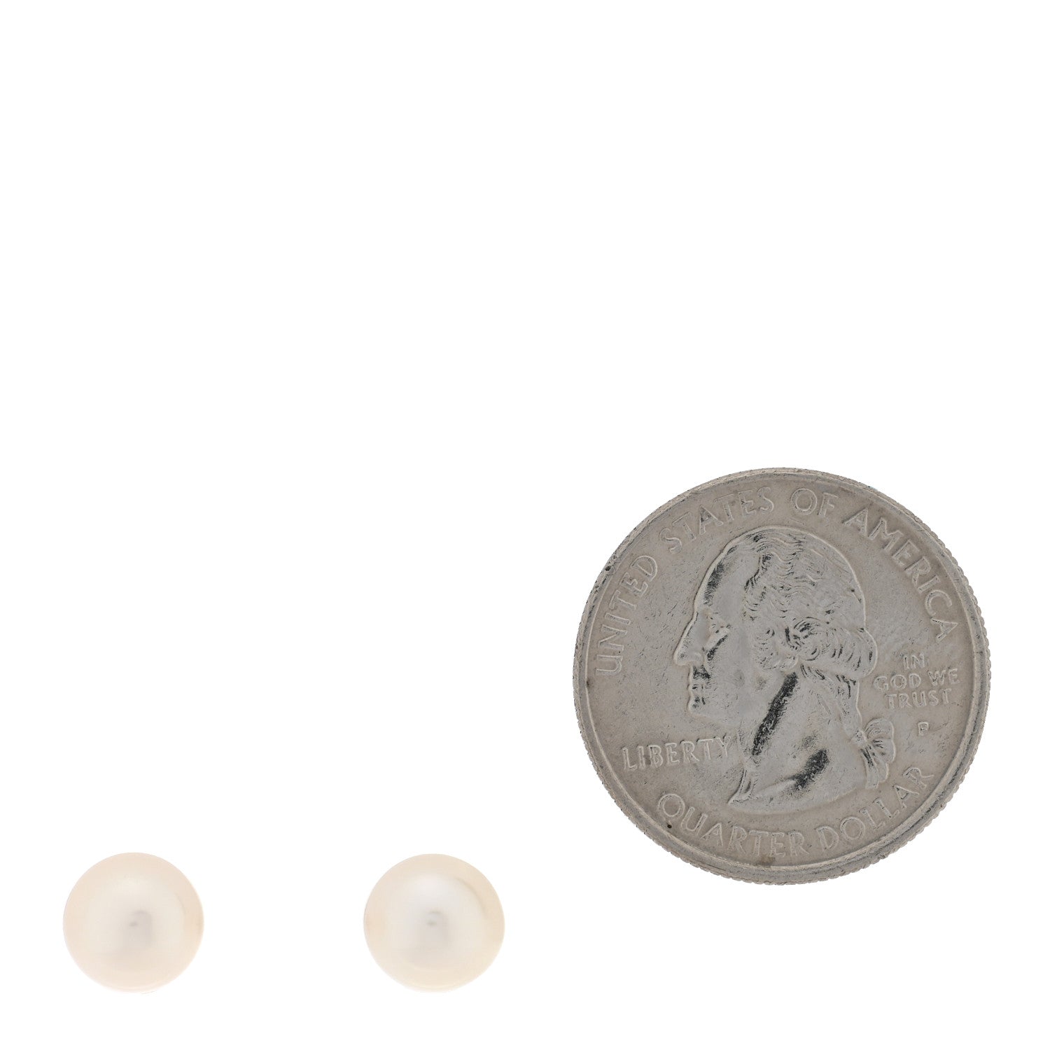 Tiffany Sterling Silver 14K Yellow Gold Freshwater Cultured Pearl 8-8.5mm Ziegfeld Earrings 2 of 4
