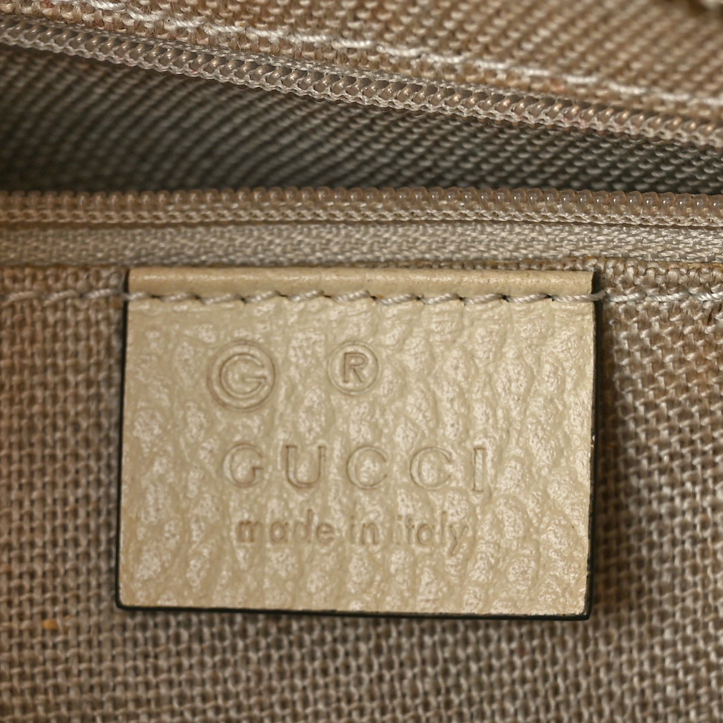 Monogram Small Bree Tote Beige White