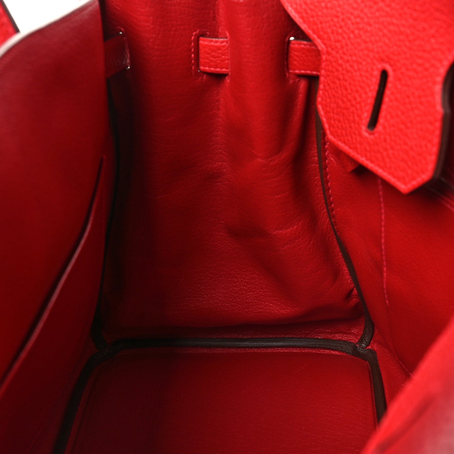 Taurillon Clemence Birkin 35 Rouge Casaque