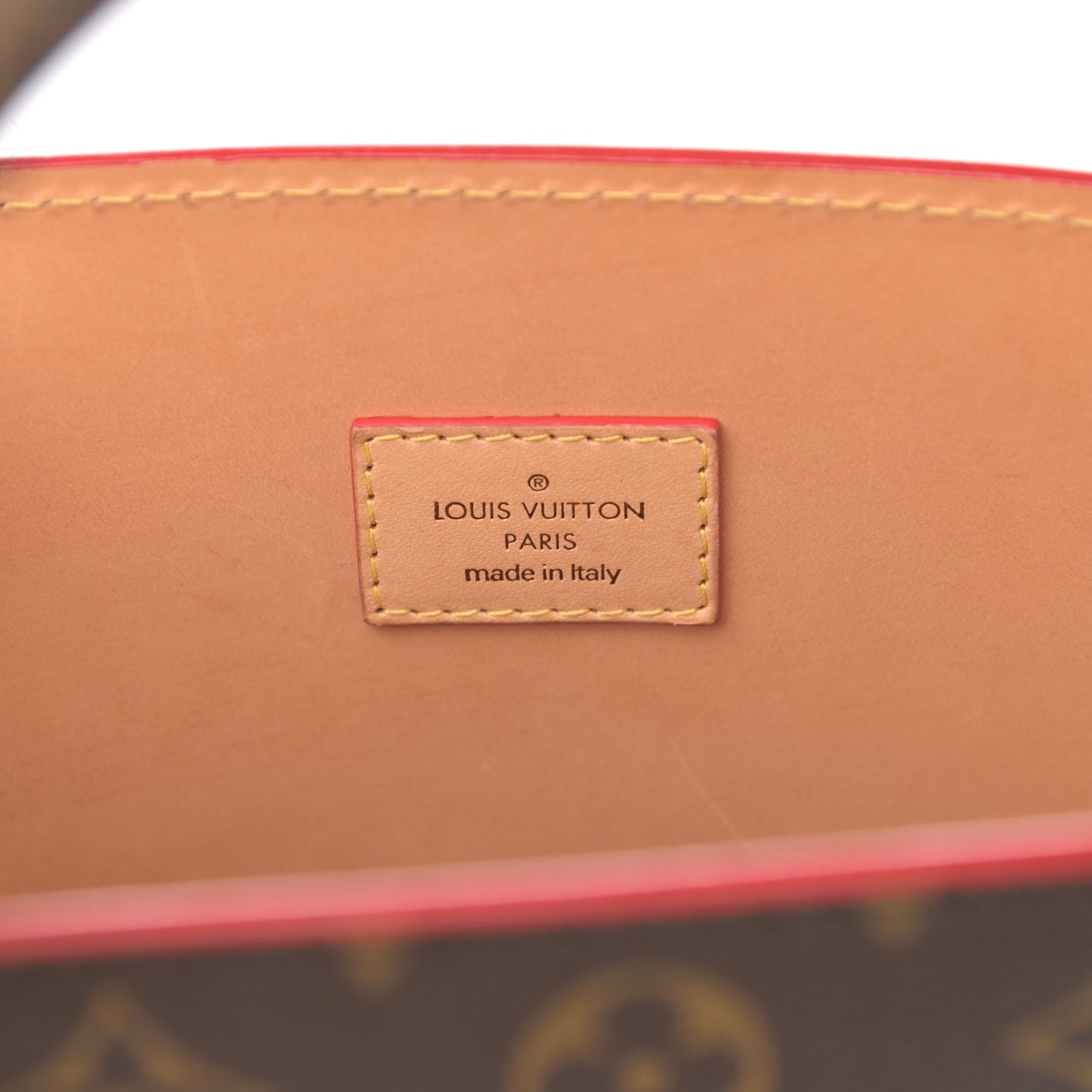 Monogram Calf Hair Spikes Iconoclasts Christian Louboutin Tote Red