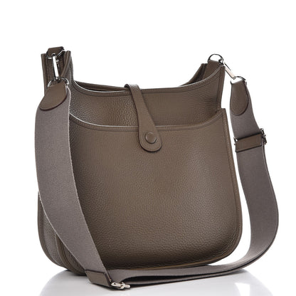 Hermes Taurillon Clemence Evelyne III PM Etain 3 of 9