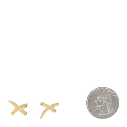 Tiffany 18K Yellow Gold Paloma's Graffiti X Earrings 2 of 4