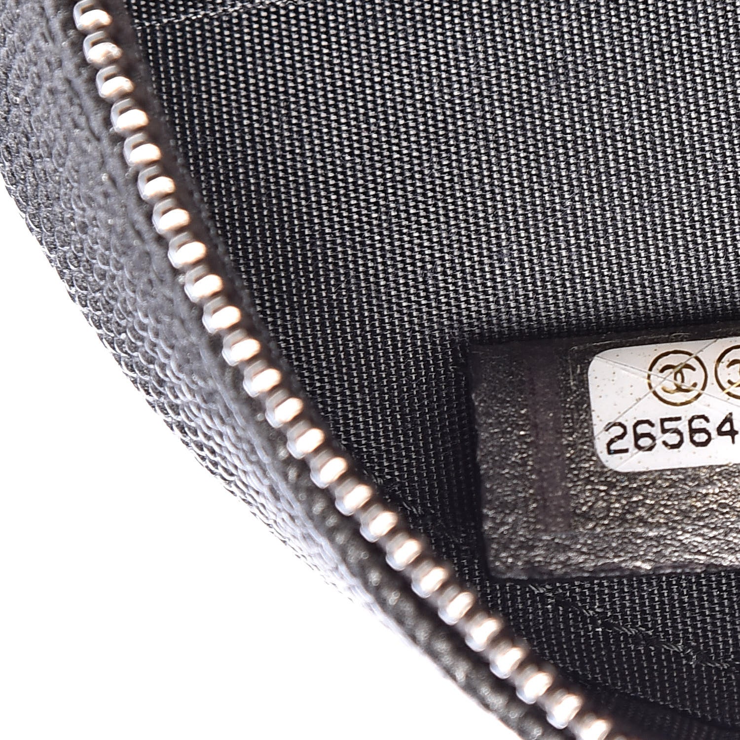Chanel Metallic Caviar Quilted Round Filigree Crossbody Dark Silver 7 of 11