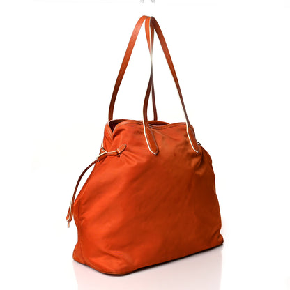 Prada Tessuto Nylon Saffiano Tote Papaya 3 of 14