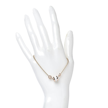 Bulgari 18K Rose Gold White Ceramic B.Zero1 Bracelet 2 of 5