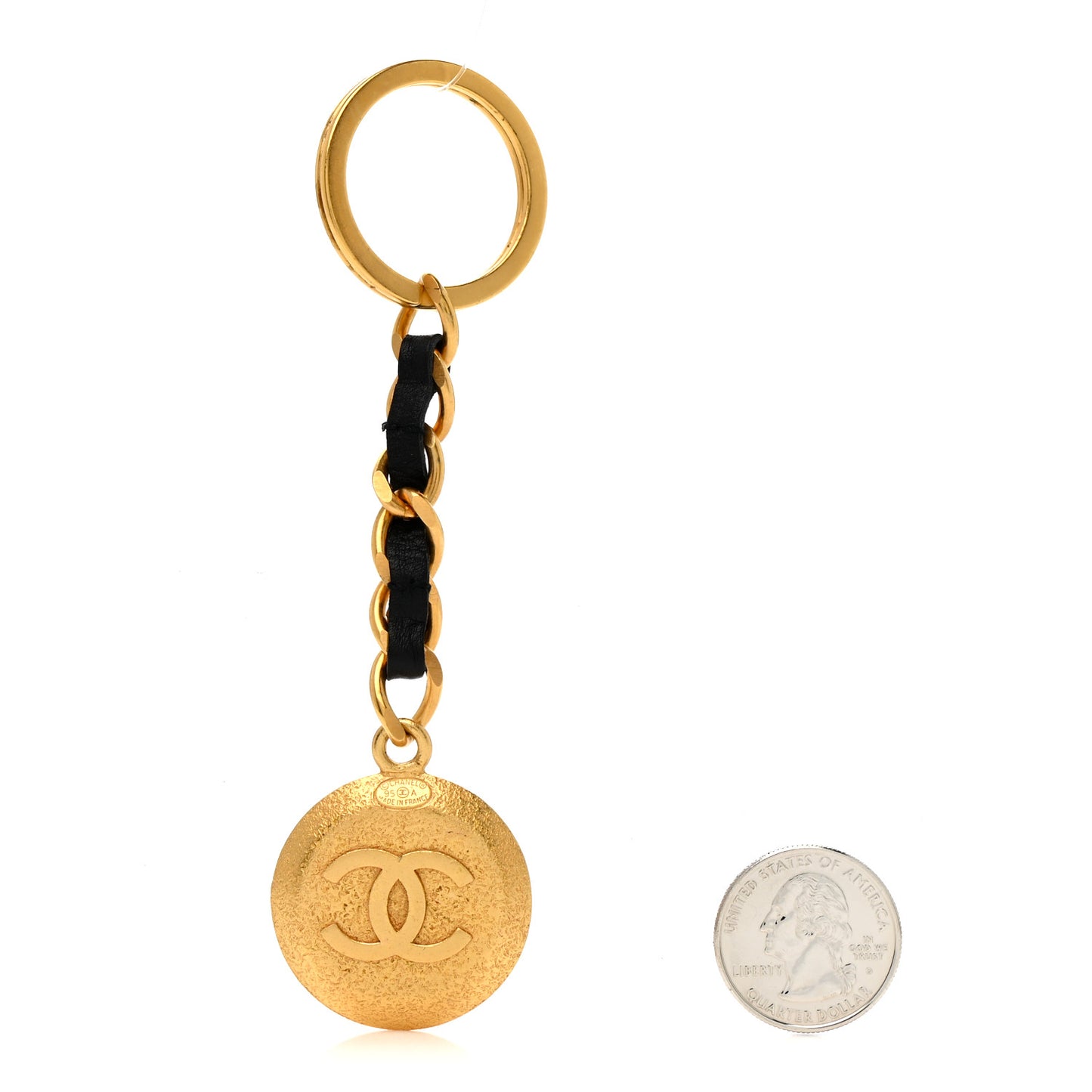 Metal CC Key Chain Gold