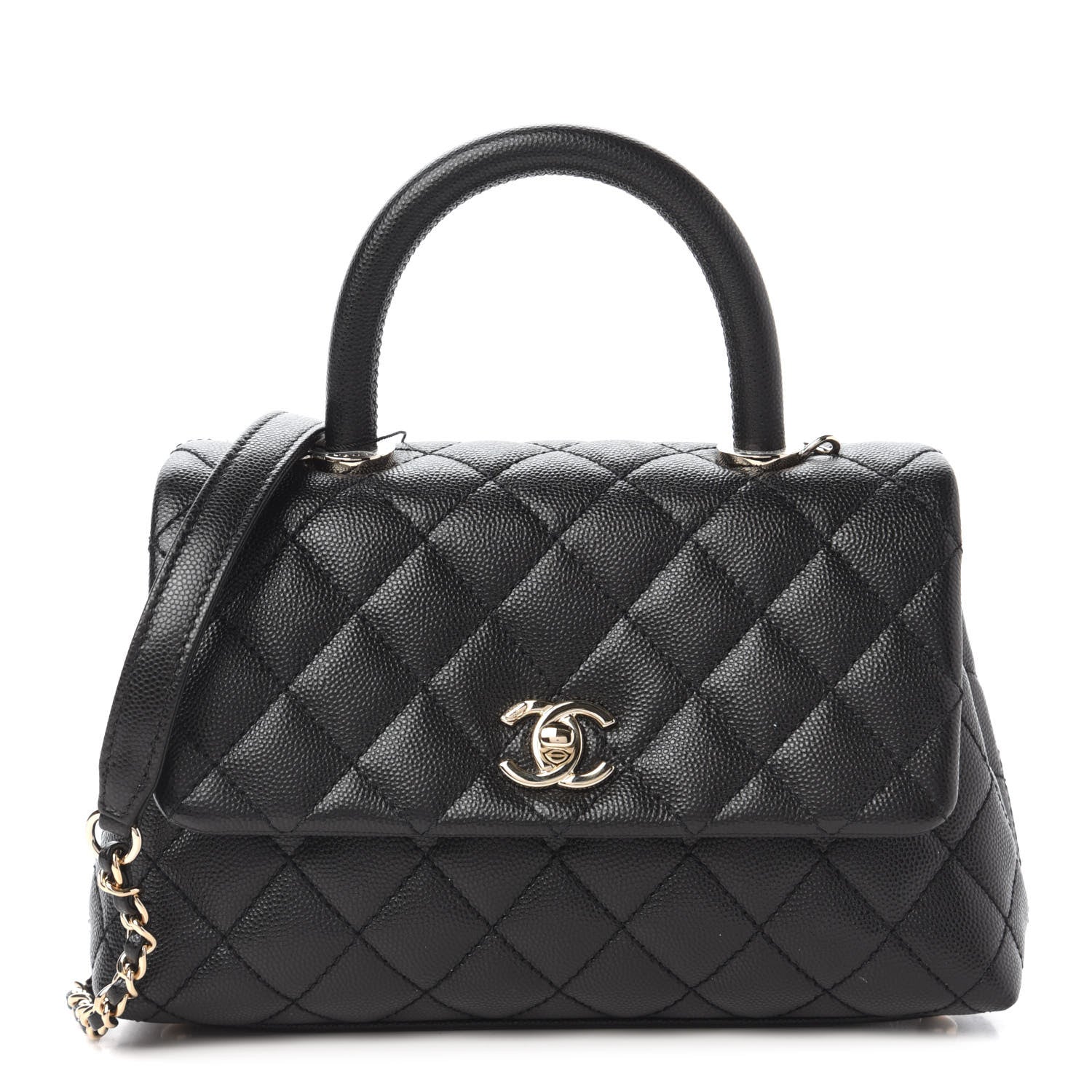 Chanel Caviar Quilted Mini Coco Handle Flap Black 1 of 11