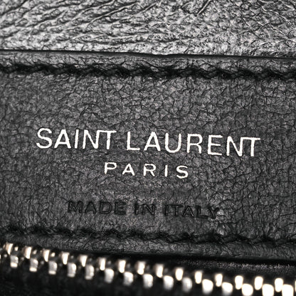 Saint Laurent Calfskin Y Quilted Monogram Small Loulou Chain Satchel Black 10 of 17